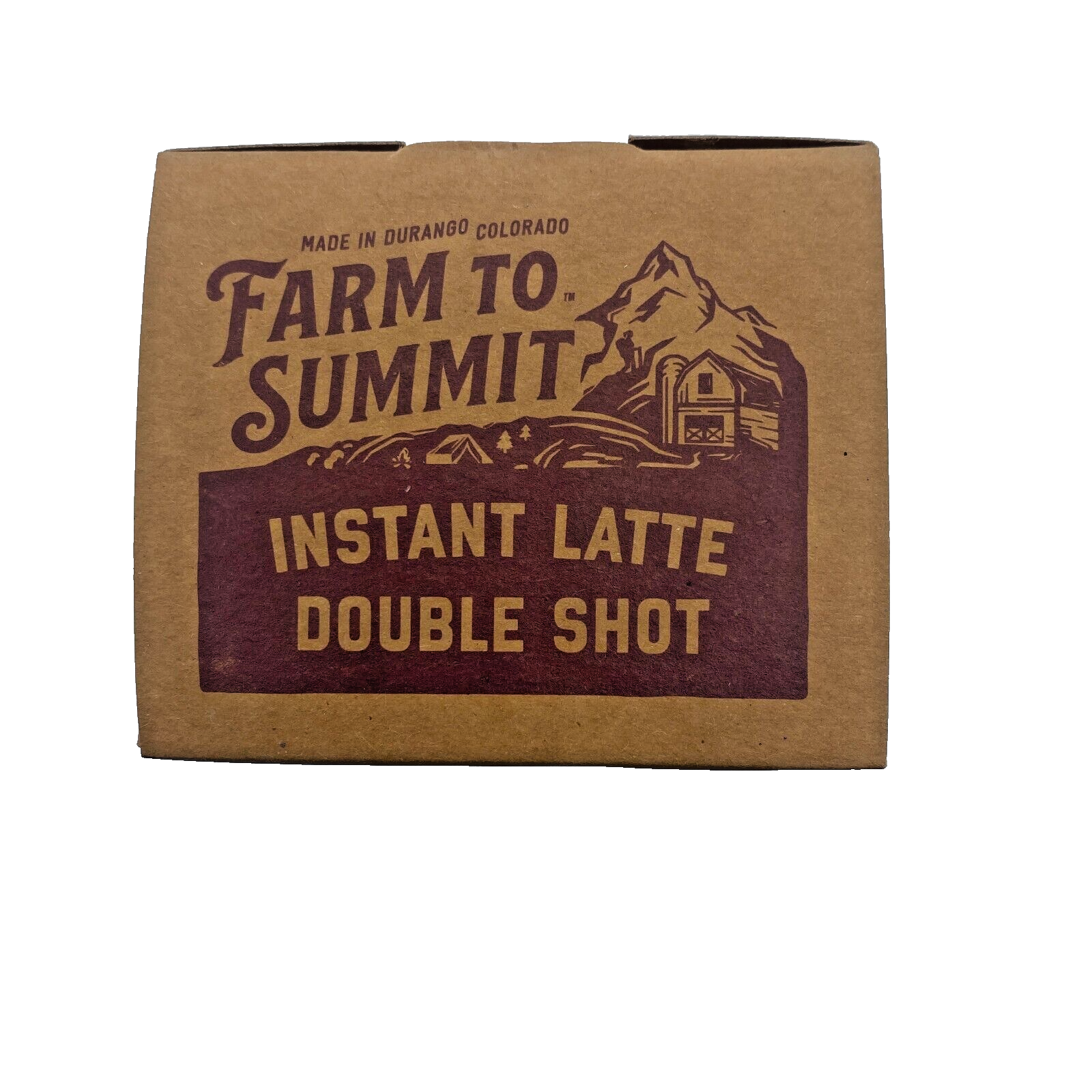 Farm to Summit INSTANT Latte Organic Coffee, Double Shot, 6 packets each.