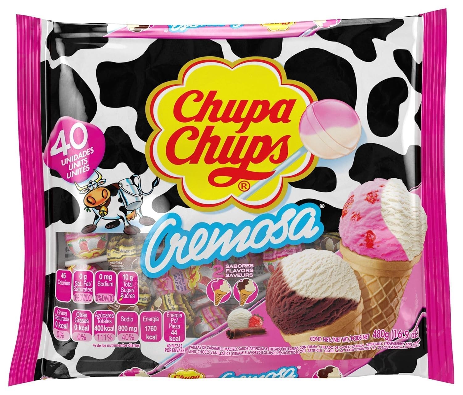 Cremosa Lollipop Assortment, Two Ice Cream Flavors, Easter Candy, Easter Bask...