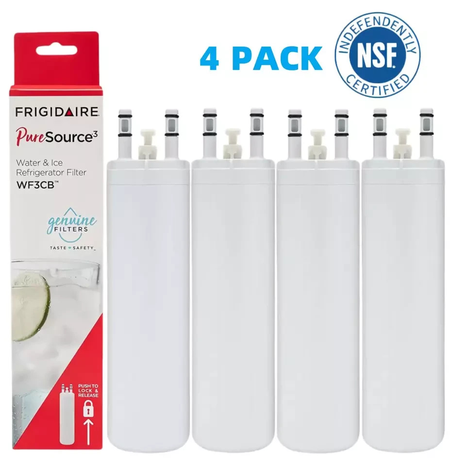 NEW 4 Pack Frigidaire WF3CB PureSource 3 Replacement Refrigerator Water Filter