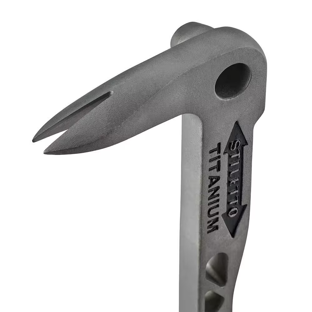 Titanium Multi Functional Glazer Bar with 12 In. Titanium Clawbar Nail Puller wi