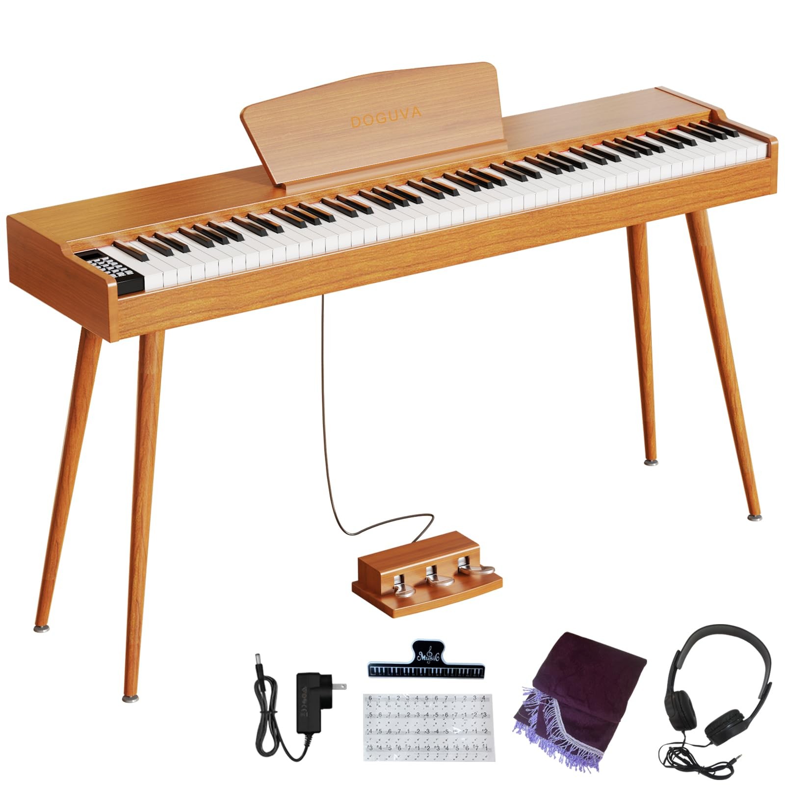 Digital Piano 88 Key Weighted Keyboard Progressive Hammer-Action Electric Pia...