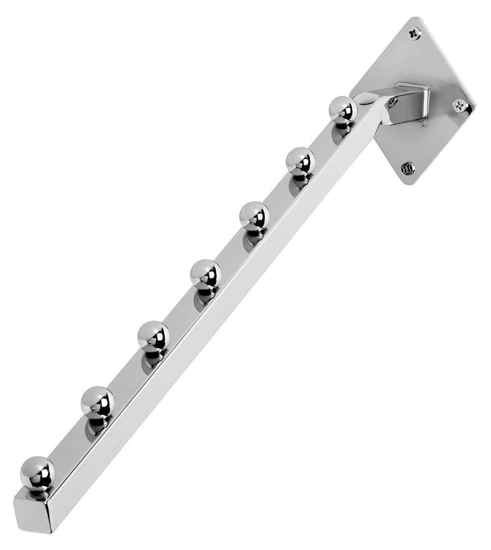 Lot of 8 Wall Mount Chrome 7 Ball Waterfall 18" Square Tubes Steel Faceouts