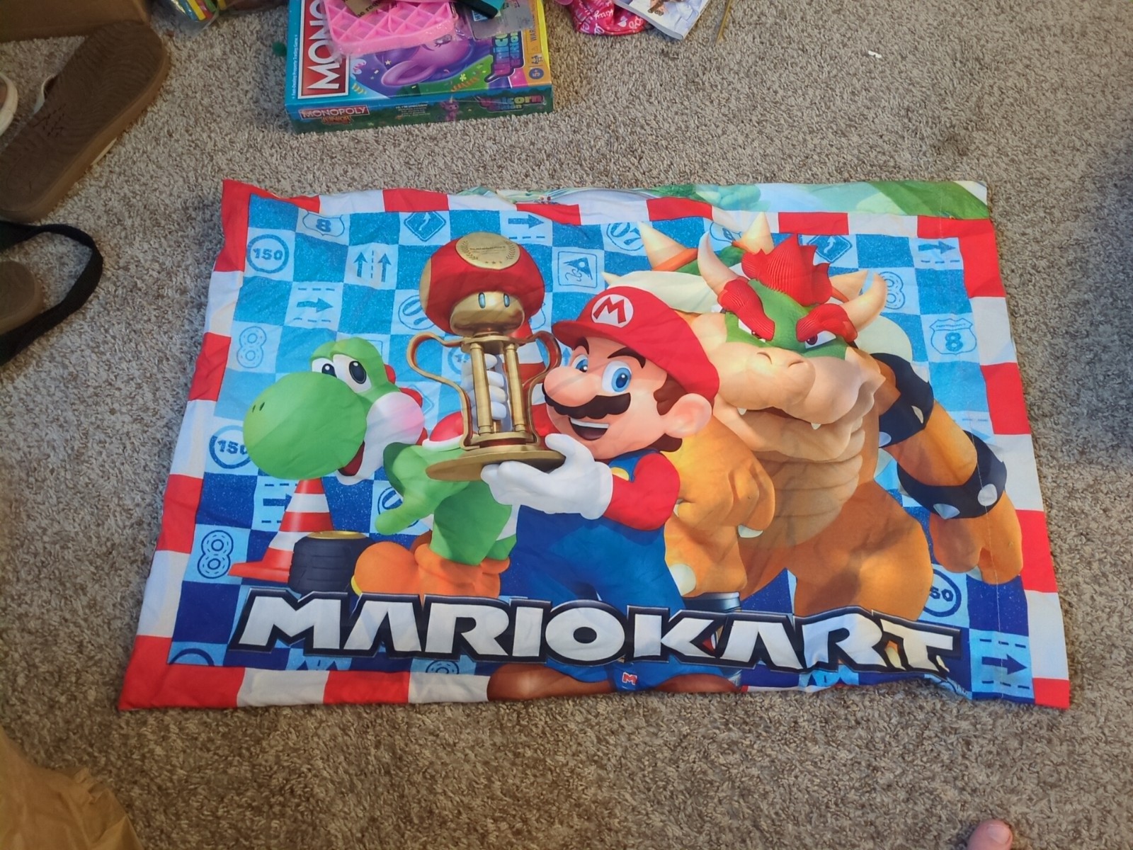 Mario Cart Pillow Case
