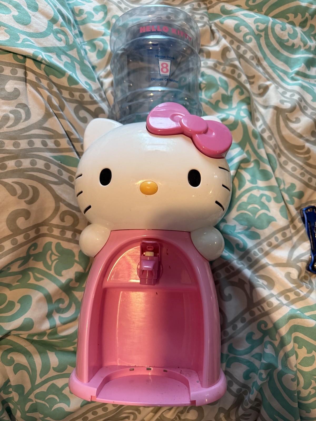 Hello Kitty Pink and White Water Dispenser Mini Drink Cooler Vintage  64oz
