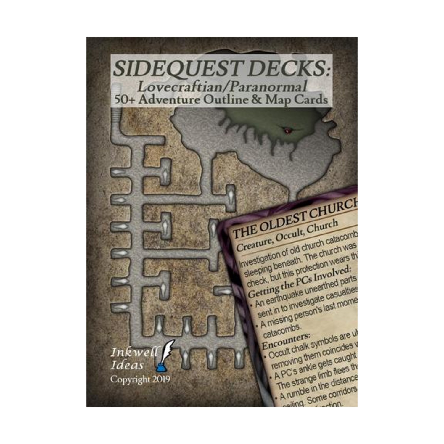 Inkwell Sidequest Decks Lovecraftian/Paranormal NM