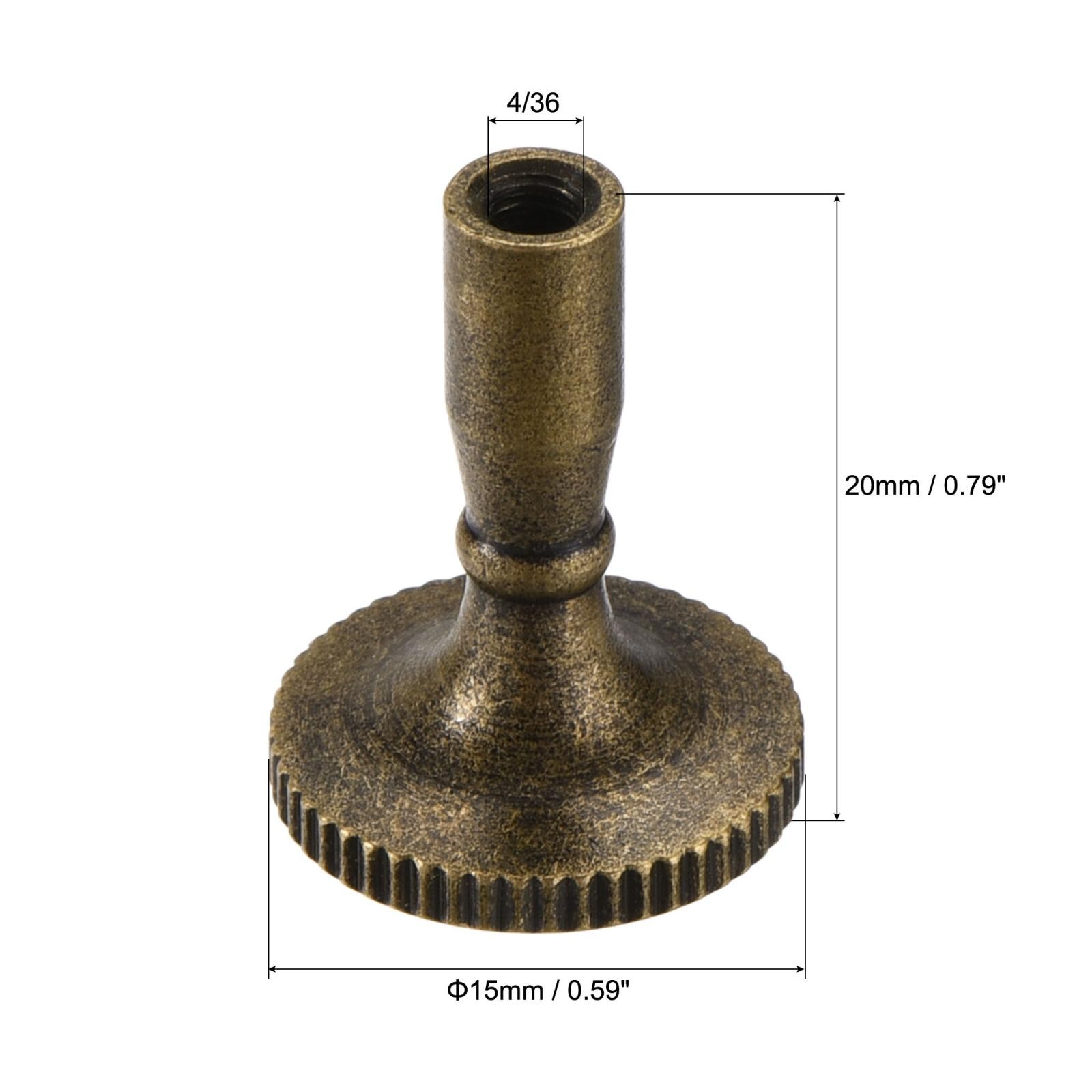 Lamp Turn Switch Knob Replacement Twist Knobs Extension 20mm Length Bronze 2Pcs