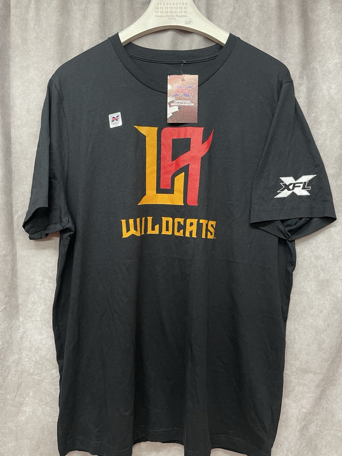 Rare VTG Men's 2XL XXL Black LA WILDCATS XFL T-SHIRT Licensed New W/ Tags 2016