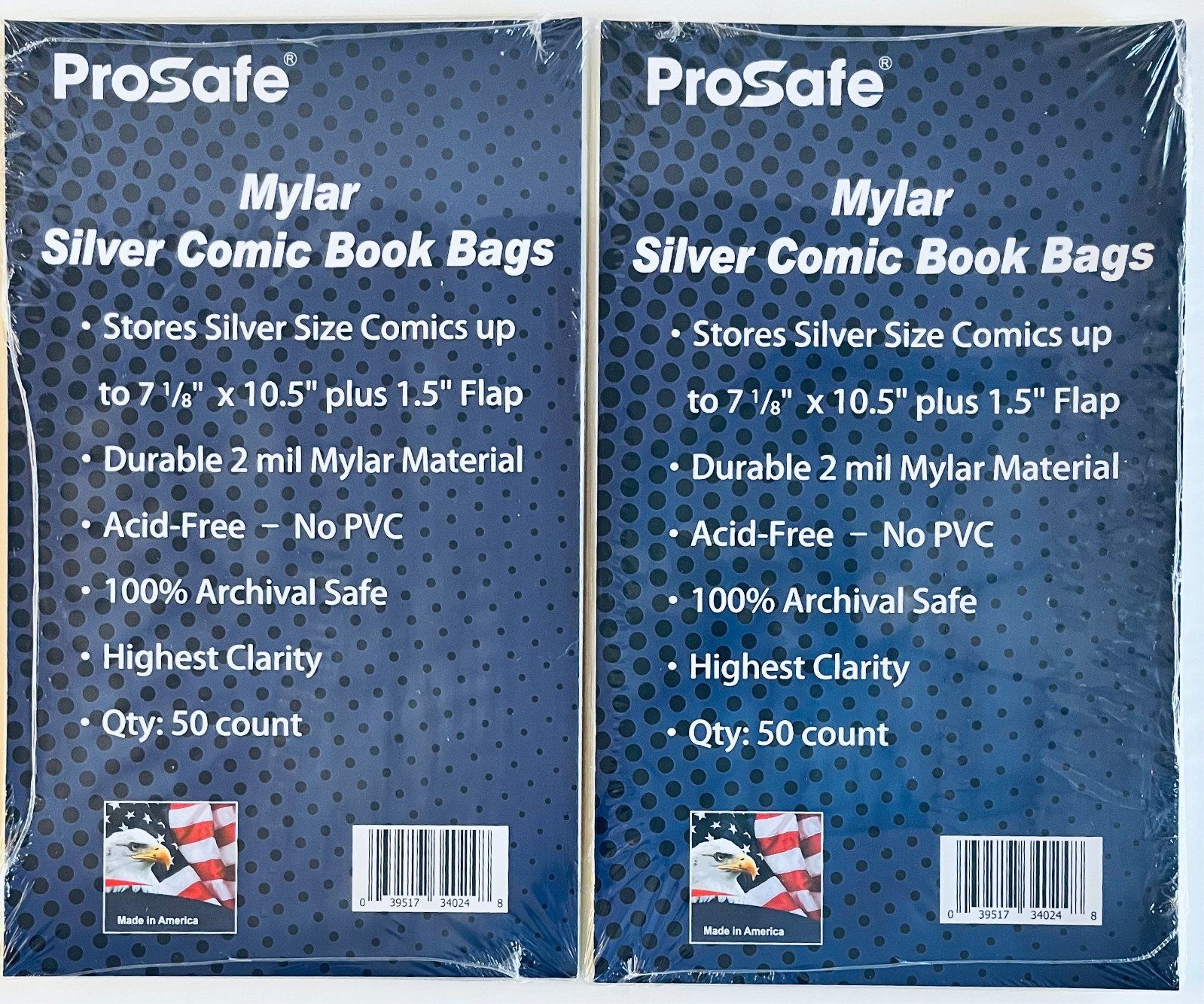200 Mylar Comic Bags + White Boards Silver Age 2mil Ultra Clear Archival Sleeves