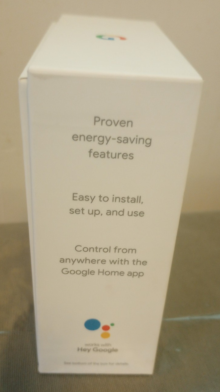 Google Nest Smart Thermostat Model G4CVZ White Wifi App Programmable Pre-owned