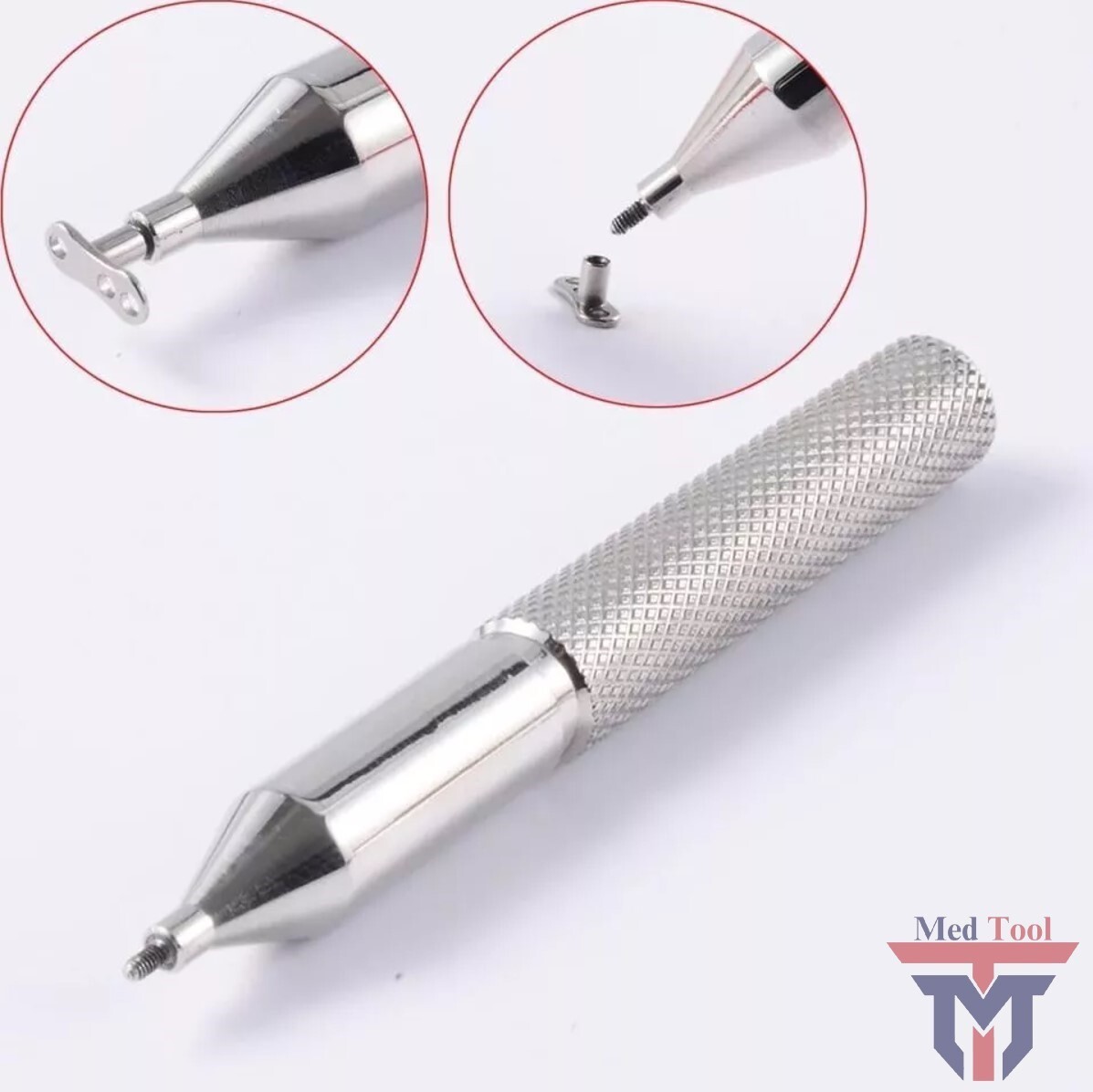 14GA Stainless Steel Dermal Anchor Internal Screw Holder Body Piercing Tool