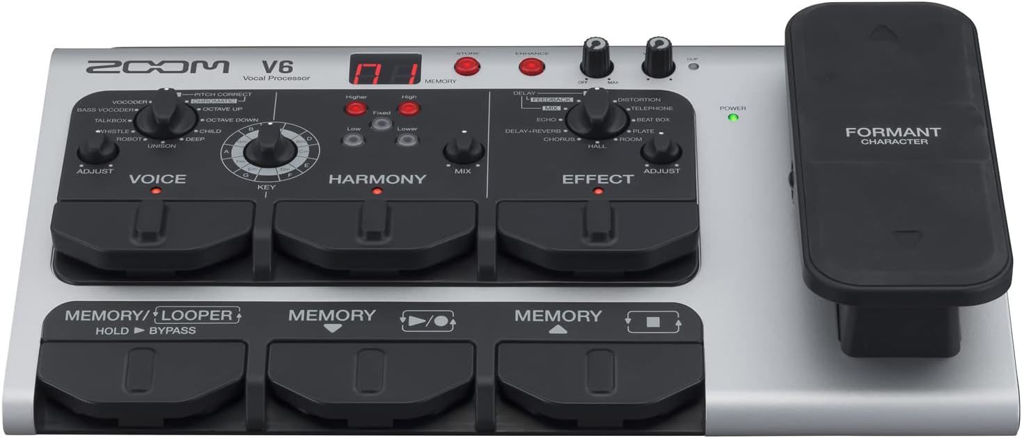 Zoom Vocal Processor Formant Pedal Without Voice Effects Mic