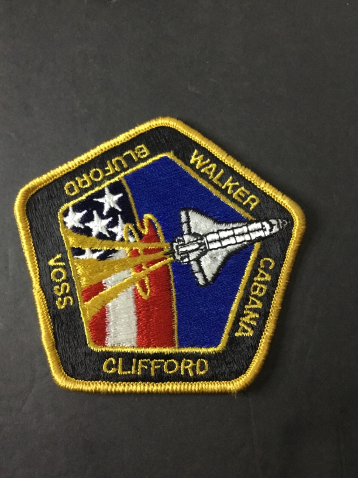 Walker Cabana Clifford Voss Bluford NASACloth Patch