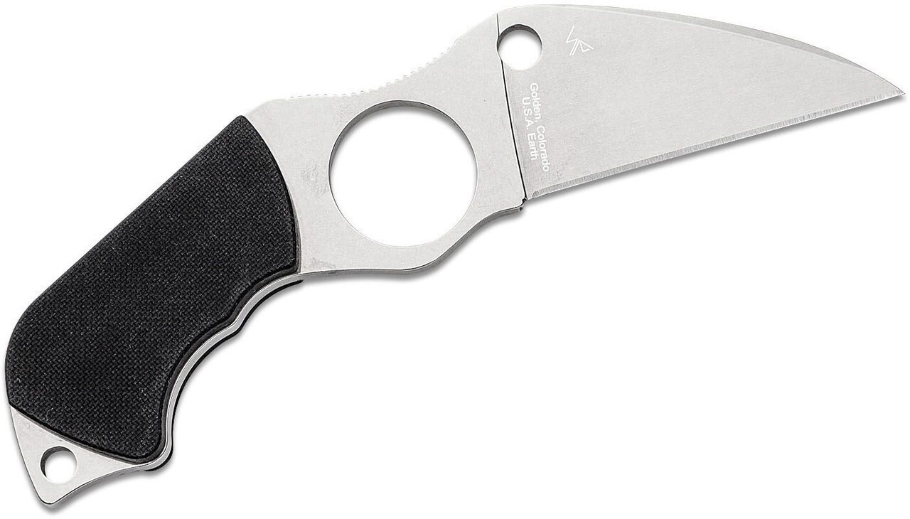 Spyderco Swick 6 Small Hole Fixed Blade Neck Knife 2.73" Plain Edge