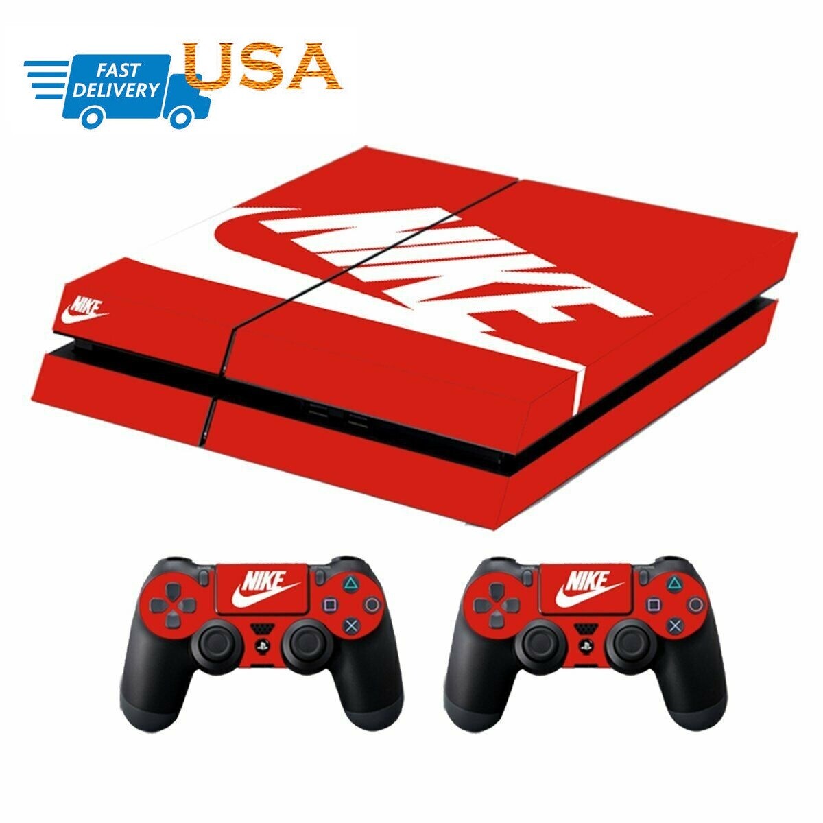 PS4 Skin & Controllers Skin Vinyl Cover Sticker For PlayStation 4 USA Ship