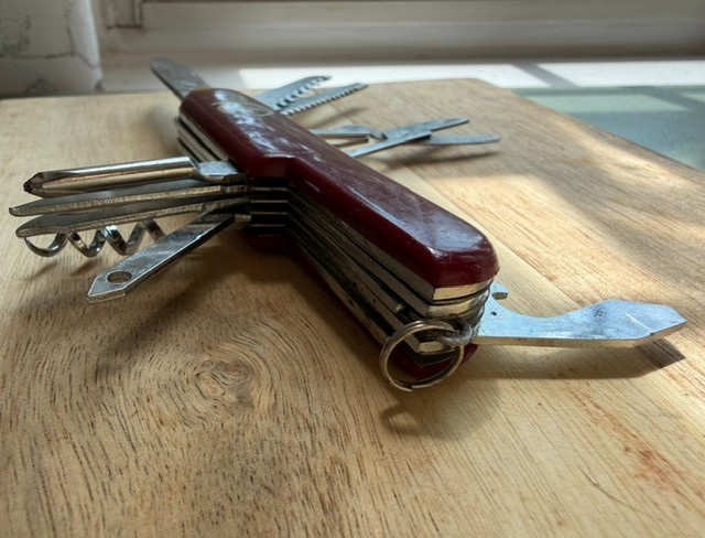 Vintage Diamond Superior Multitool Knife Featuring 11 Tools