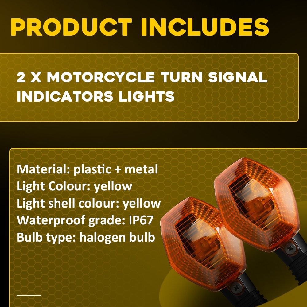 For Suzuki SV 650S 2003-2016 Front Rear Turn Signal Blinker Indicator Light Lamp