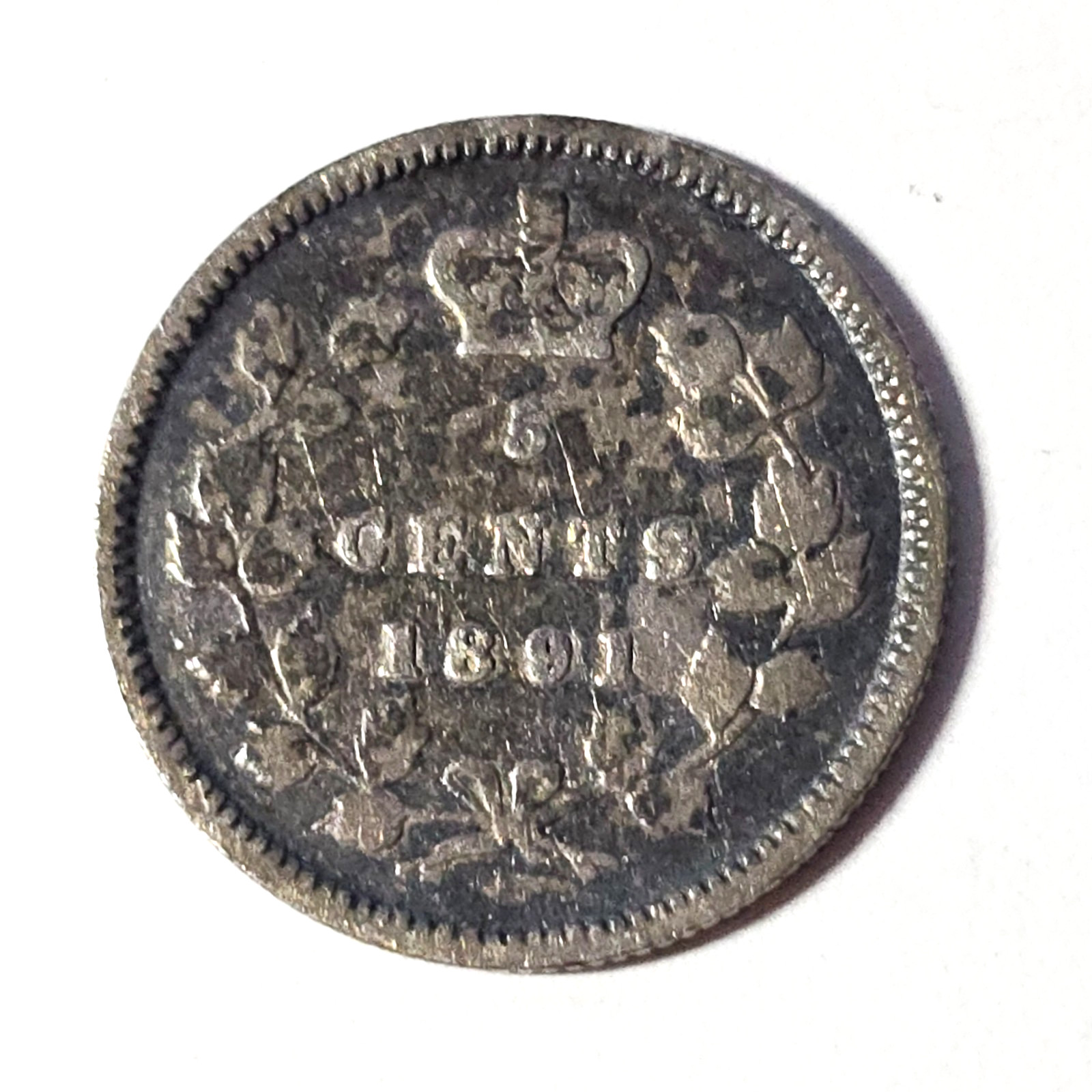 1891 - OBVERSE 5 - Canada 5 five cents SILVER - COMBINE to SAVE - C5-417
