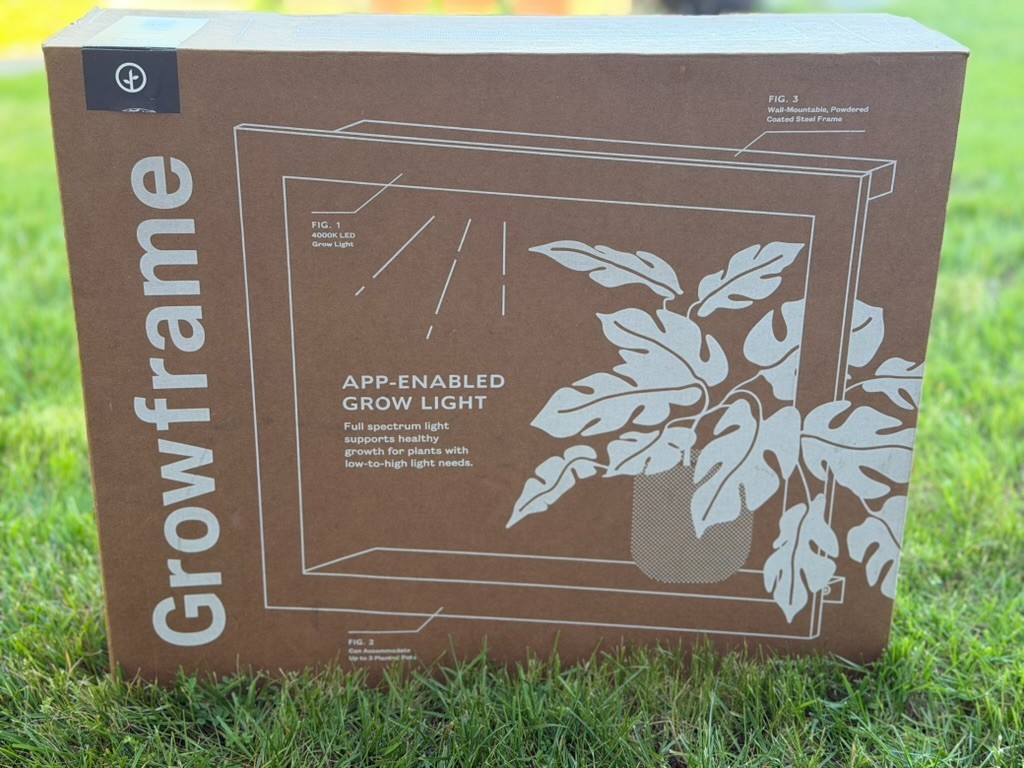 Smart Growframe - Wall Mounted Plant Stand with LED Grow Light - Smart App