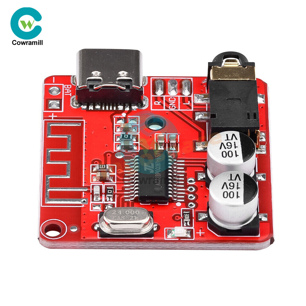 10PCS 3.7V-5V Mini Bluetooth 5.0 Audio Receiver MP3 Decoder Amplifier Module.