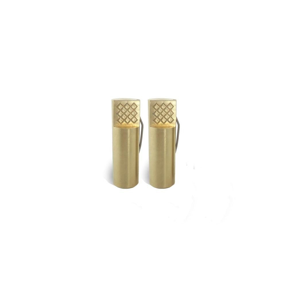 Taytools Solid Brass Round Workbench Dogs for 3/4 In Holes 2-Pack 2-3/8" 776117