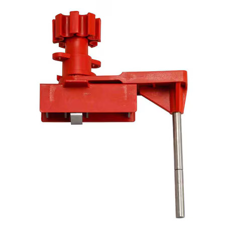 BRADY 65400 Universal Ball  Valve Lockout, Red Fits Maximum Handle Width .98 in