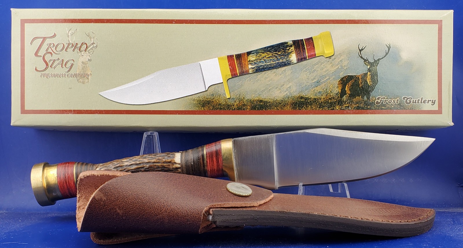 TROPHY STAG 10" HUNTING KNIFE TS-169