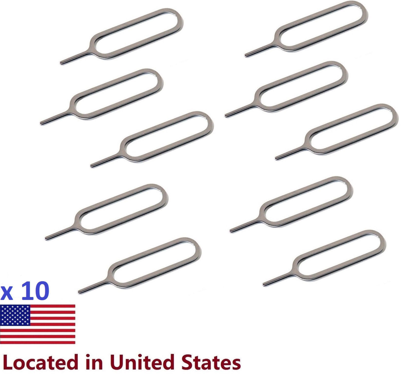 10x Sim Card Tray Ejector Tool Pin Key iPhones & iPads NEW. No Tracking!