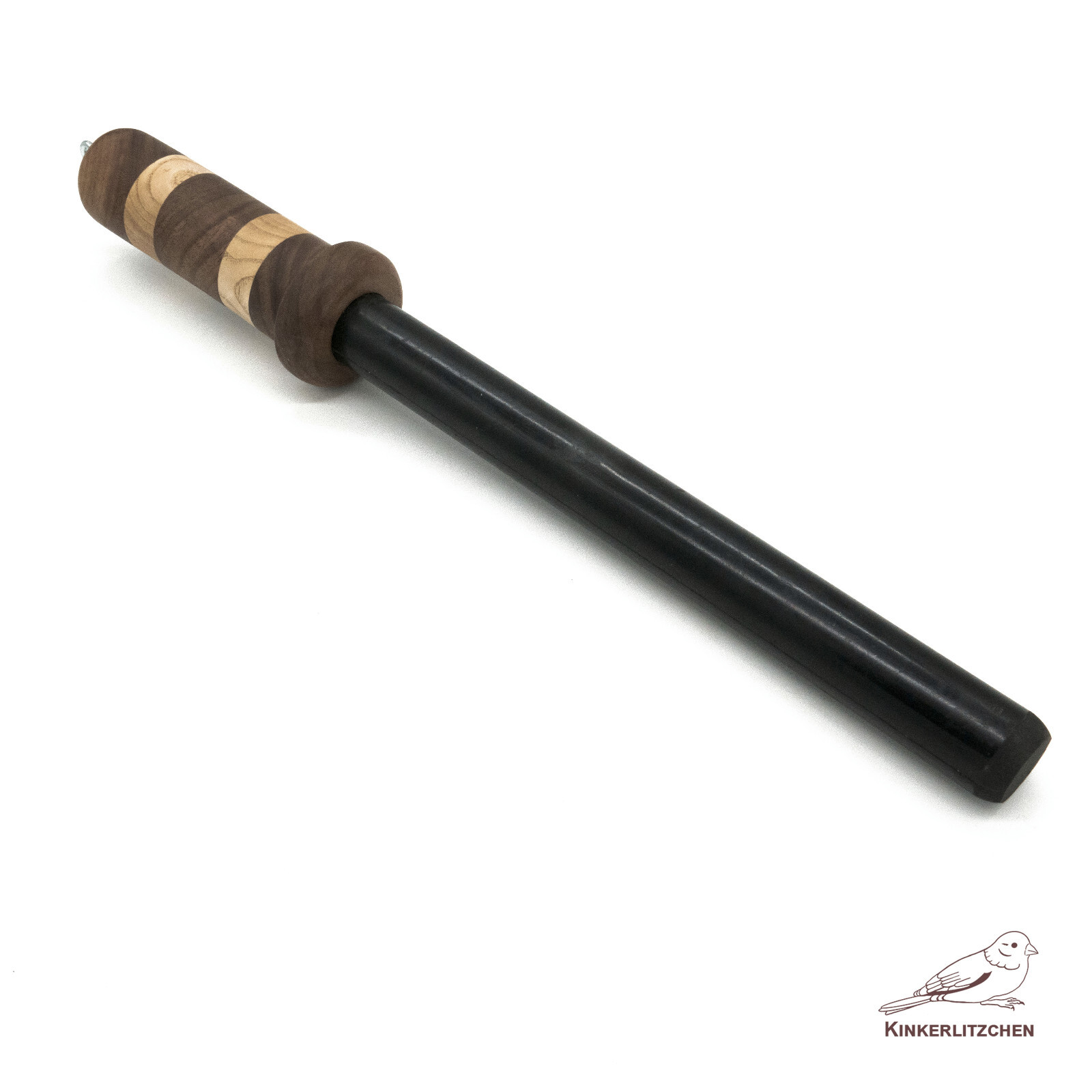 Ultra-Thuddy Rubber Baton BDSM– Handmade Walnut & Ash Handle | BDSM Impact Toy