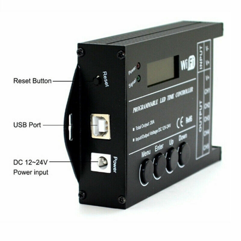DC12-24V TC420/TC421 WiFi Time programmable LED controller Dimmer RGB for strip