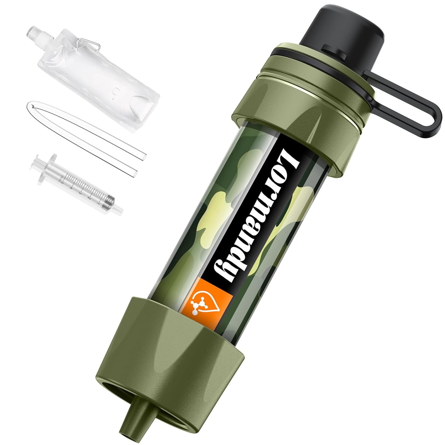 Straw Water Filter - Reusable Portable Water Purifier for Camping & Travel