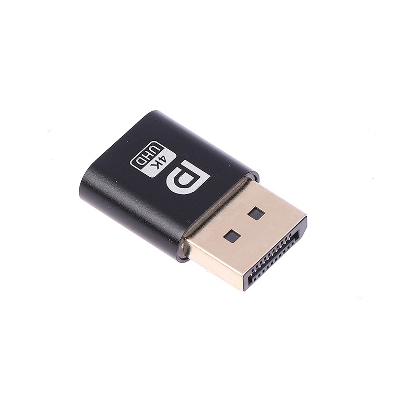 4K Displayport Dummy Plug DP Virtual Display Adapter Desktop Accessor Q❤;us