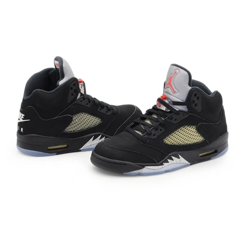 Nike Air Jordan 5 Retro OG Black Fire Red Metallic Silver Men’s Limited Edition