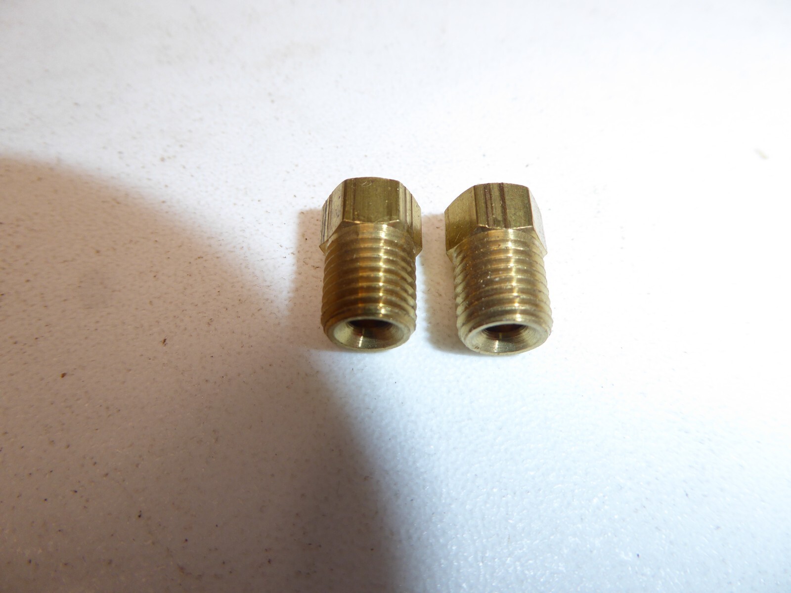 Parker Hannifin 41IF-2. 1/8" Inverted Flare nut, 5/16 hex, brass , qty of 2