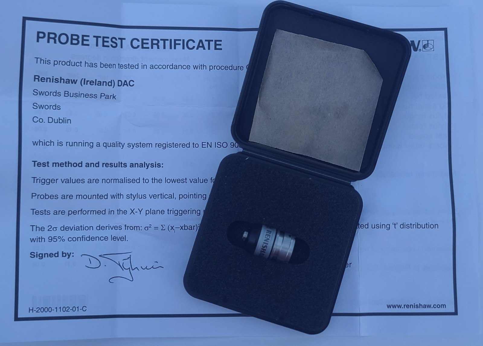 Renishaw TP20 STD Force SF CMM Probe Module A-1371-0270-01