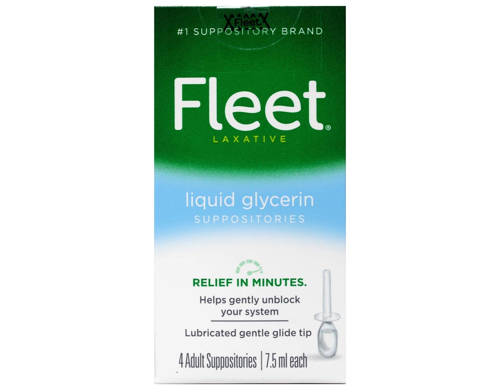 Fleet Liquid Glycerin Suppositories 4 Each (Pack of 3)