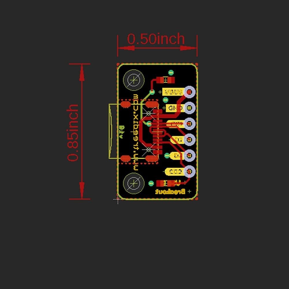 4pcs High Power USB Type-C Breakout Board with Immersion Gold PCB Connector