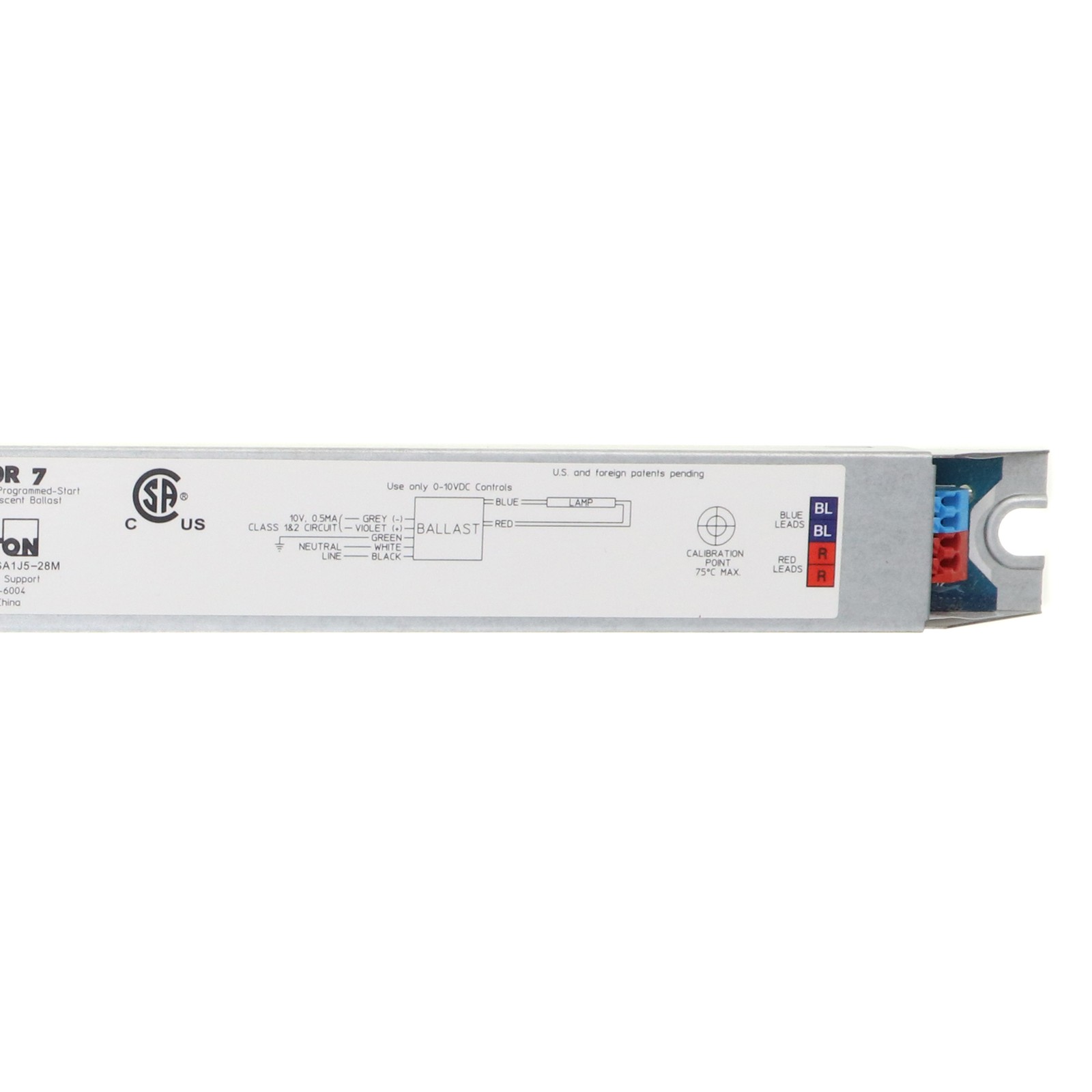 LEVITON SA1J5-28M SECTOR-7 DIMMING BALLAST, 0-10V, 1-LAMP, 28W T5, 120/277V