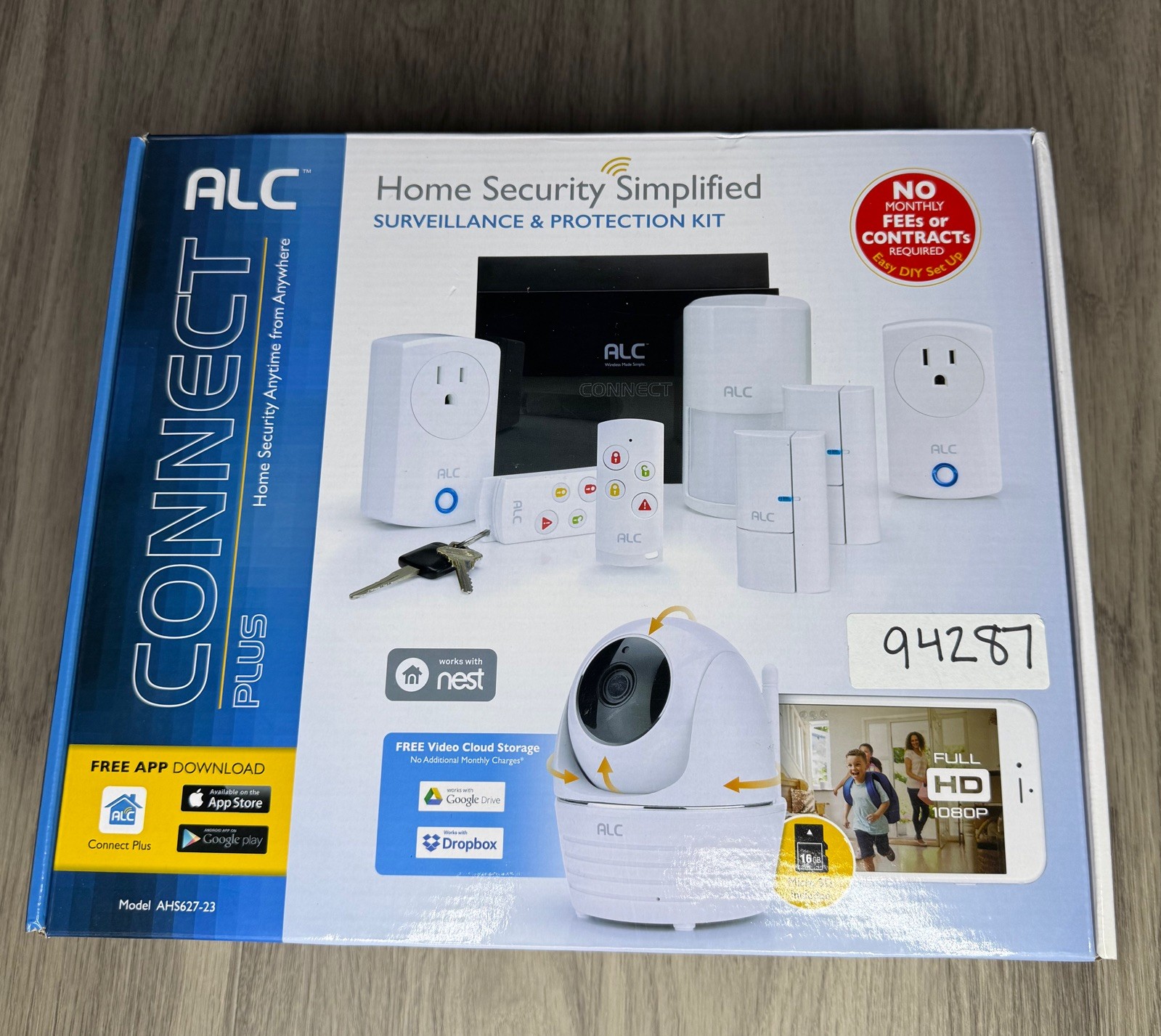 ALC Connect Plus Security System w/ Full HD Pan Tilt Camera - New Open Box