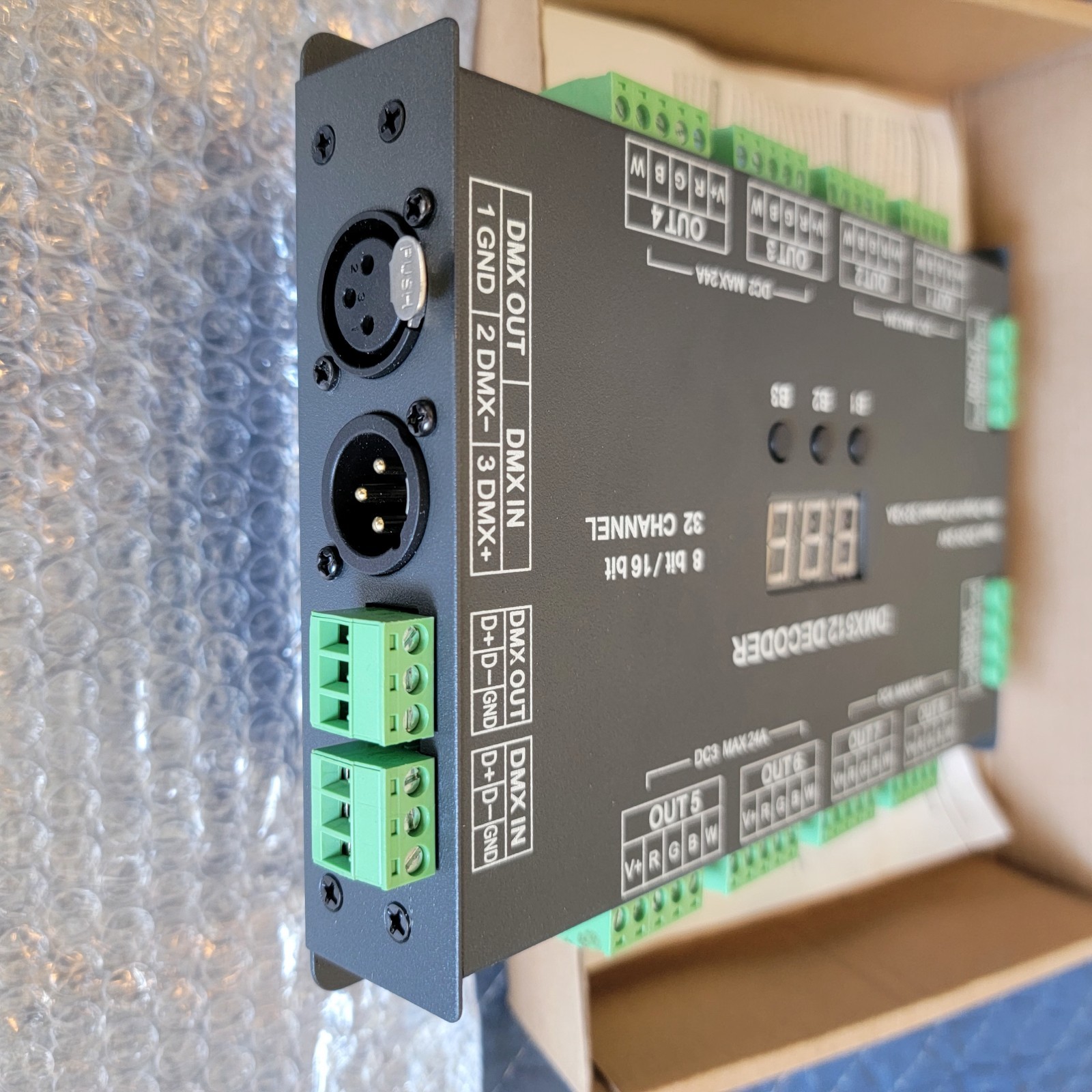 32 Channel 96A RGBW DMX 512 LED Decoder Controller DMX Dimmer DC5-24V RGBW