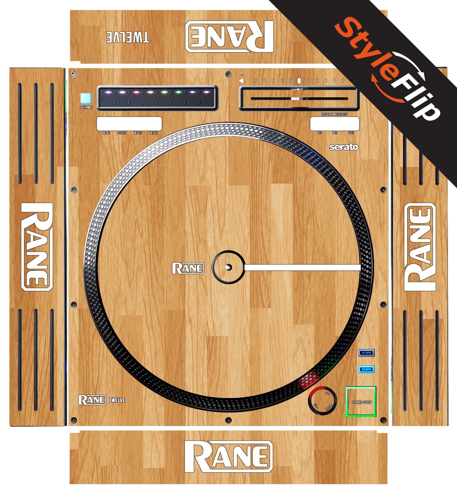 Rane Twelve 2019 Version Skin | Wood #5 | Protective Decal | StyleFlip Skins