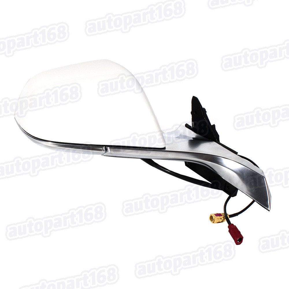 For Tesla 2017-2023 Model 3 13-Pins Heated White&Chrome Mirror Right Side