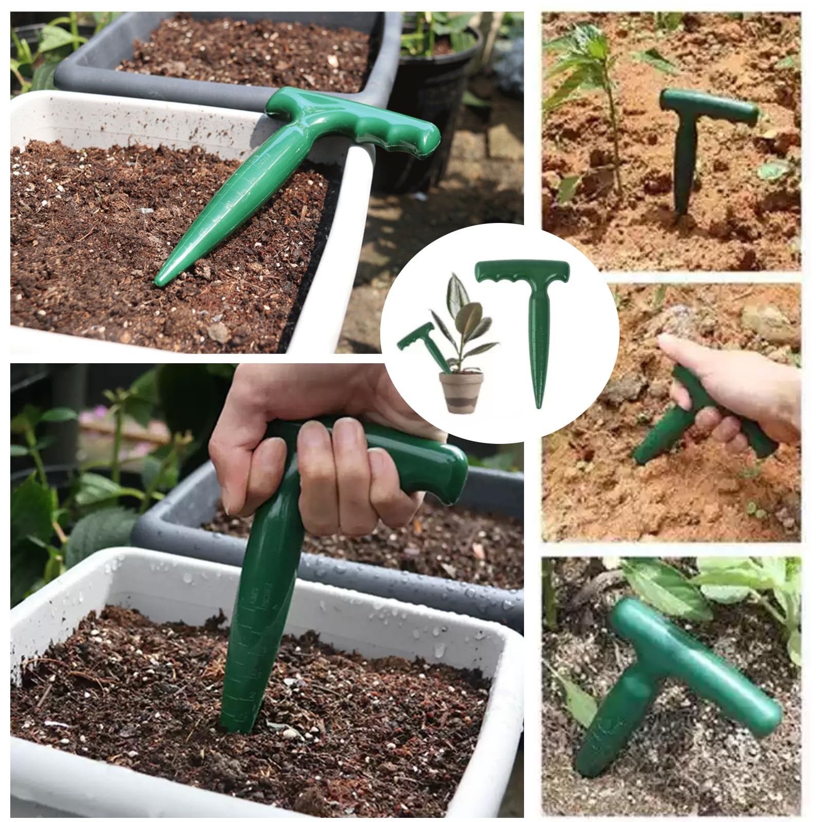 9pcs Seed Spreader Set,Adjustable Mini Sowing Seeds Dispenser, Handheld Mini ...
