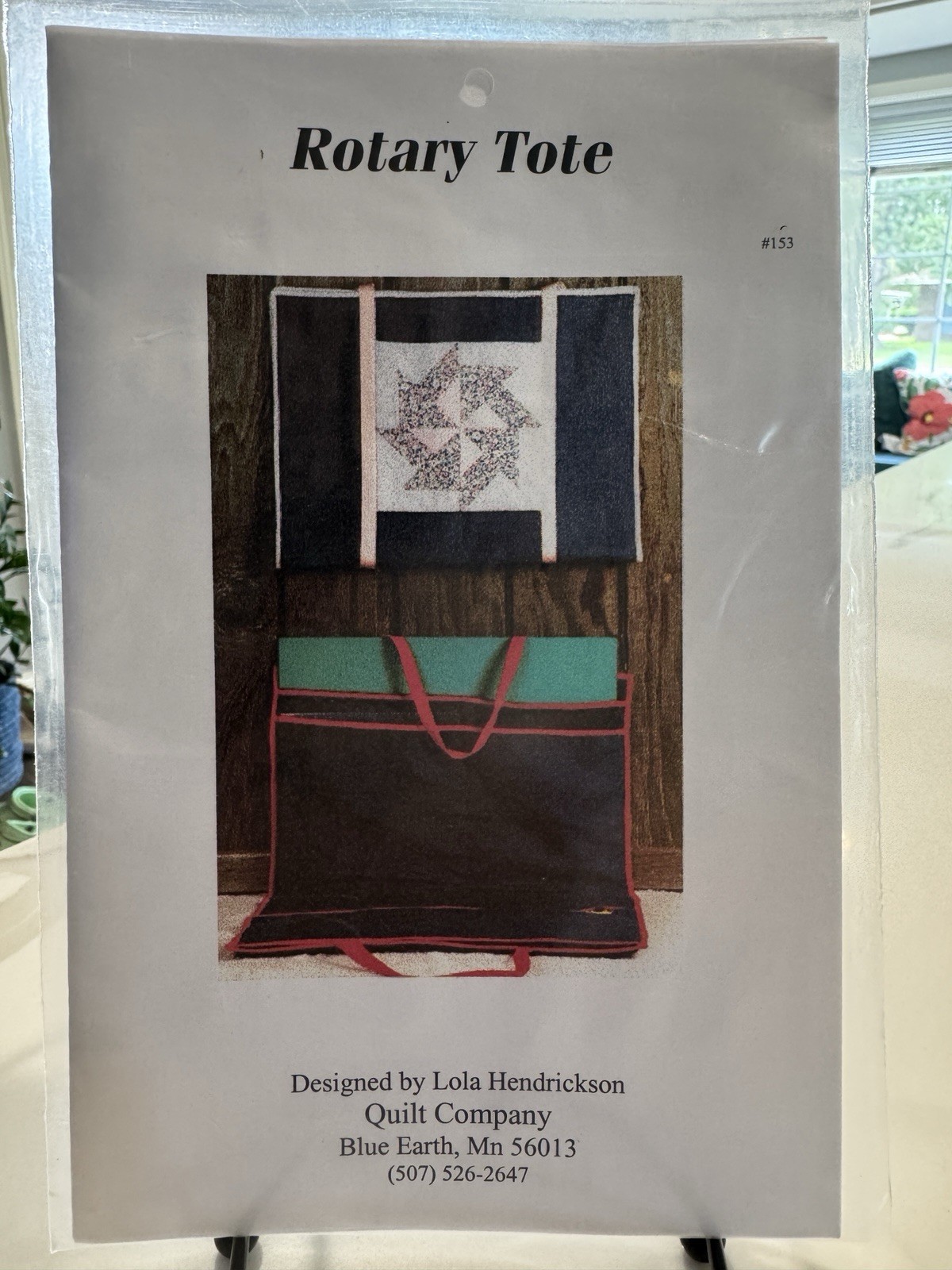 Rotary tote PATTERN by Lola Hendrickson