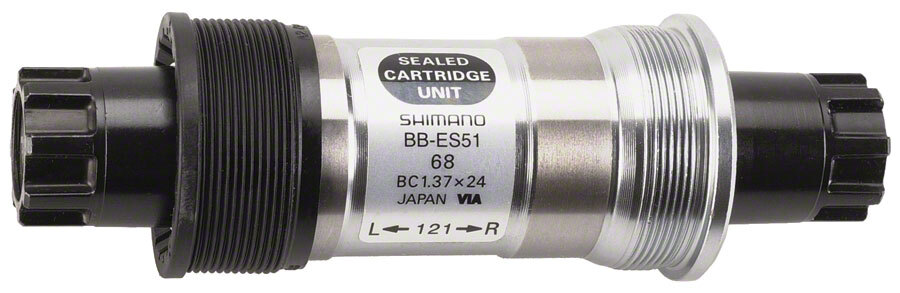 Shimano BB-ES51 Octalink V2 68x121mm Spline Spindle BSA (English) Bottom Bracket