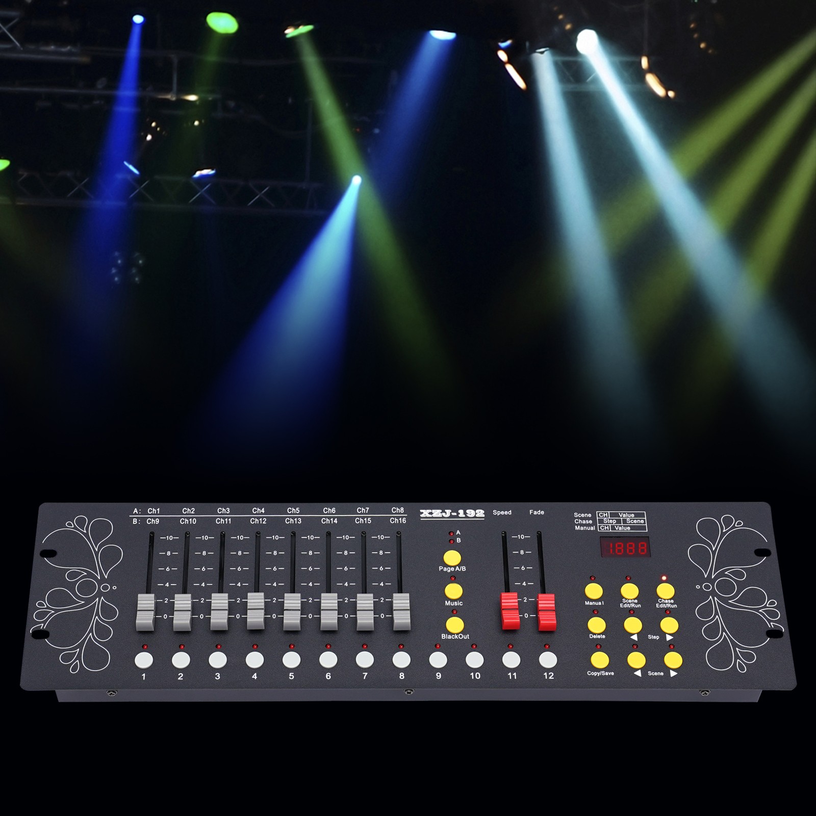 192 Channels Operator Console Controller For Stage Lighting DJ Party DJ DMX 512