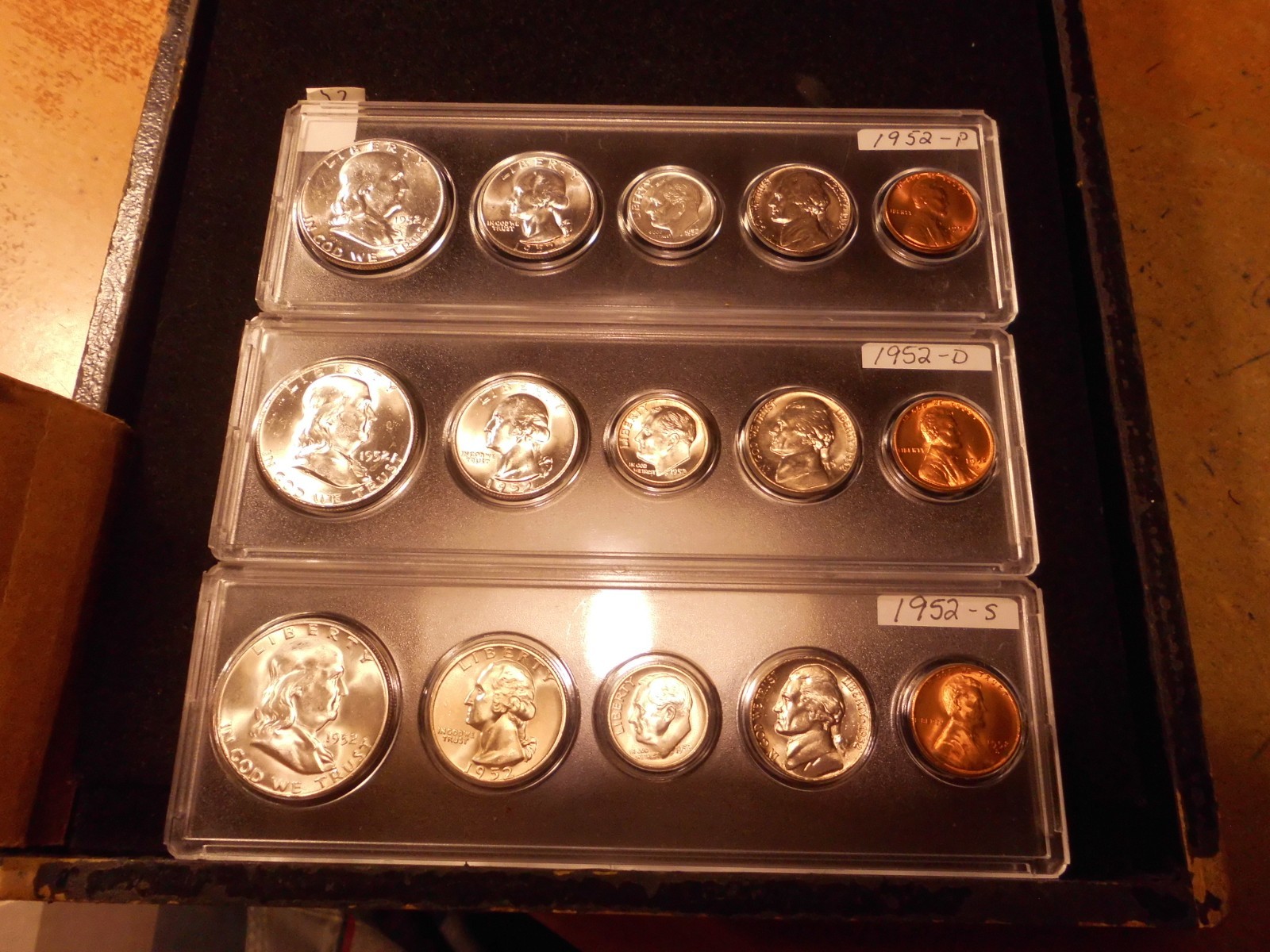 1952 P/D/S GEM B/U UNCIRCULATED MINT SET - 90% SILVER