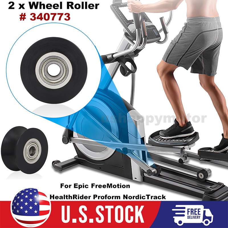 2PCS Roller Wheels 340773 For Epic FreeMotion HealthRider Proform NordicTrack
