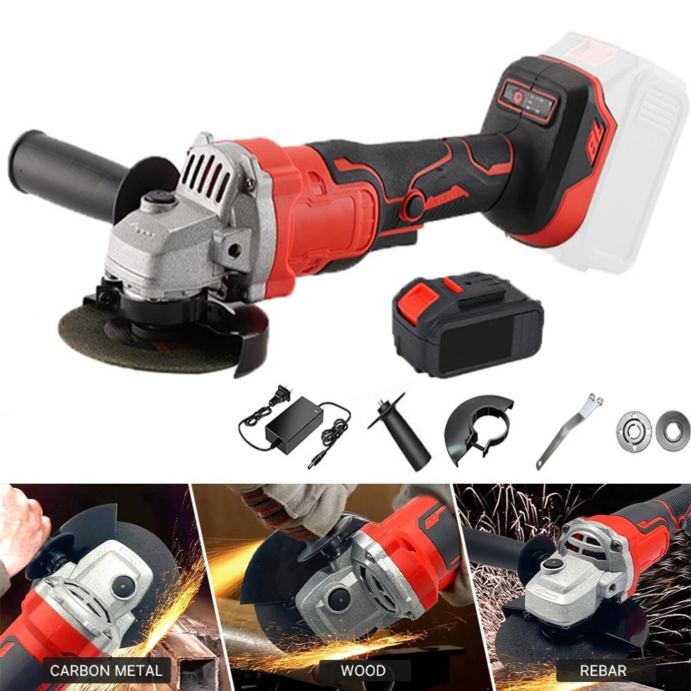 21V Power Cutting Tools 125mm Brushless Angle Grinder Setwith Charger & Battery