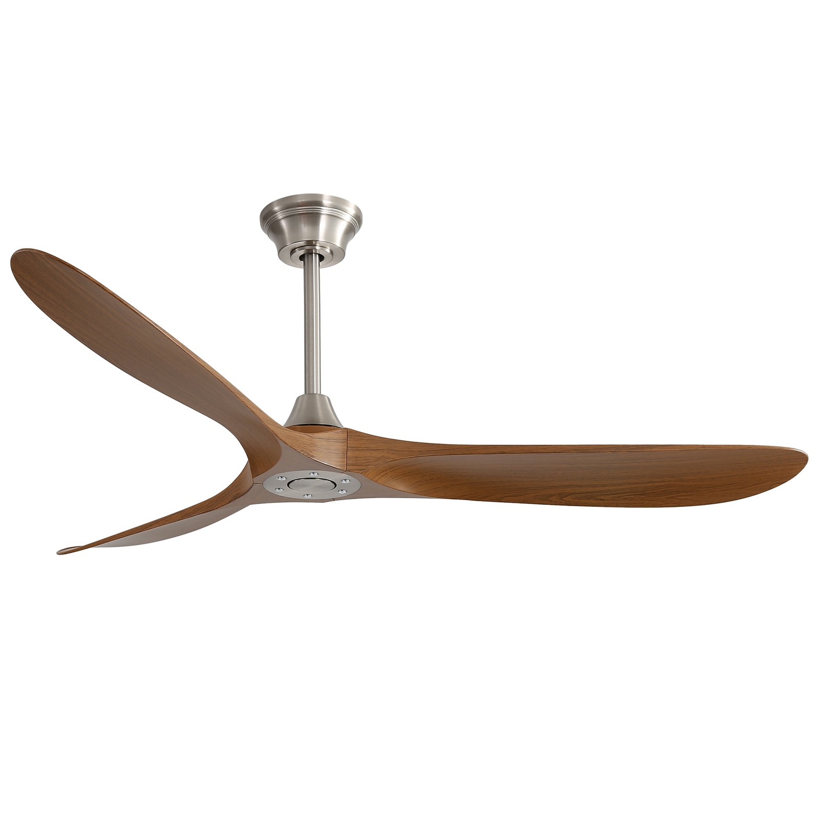 60 Inch Indoor Modern Ceiling Fan With 6 Speed Remote Control 3 Solid Wood Blade