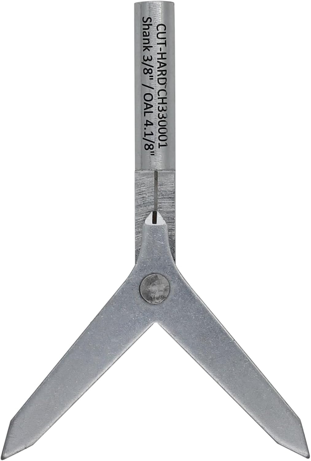 Round Bar Center Finder - 4.1/8 Length 3/8 Shank Bright Finish with Lineup P